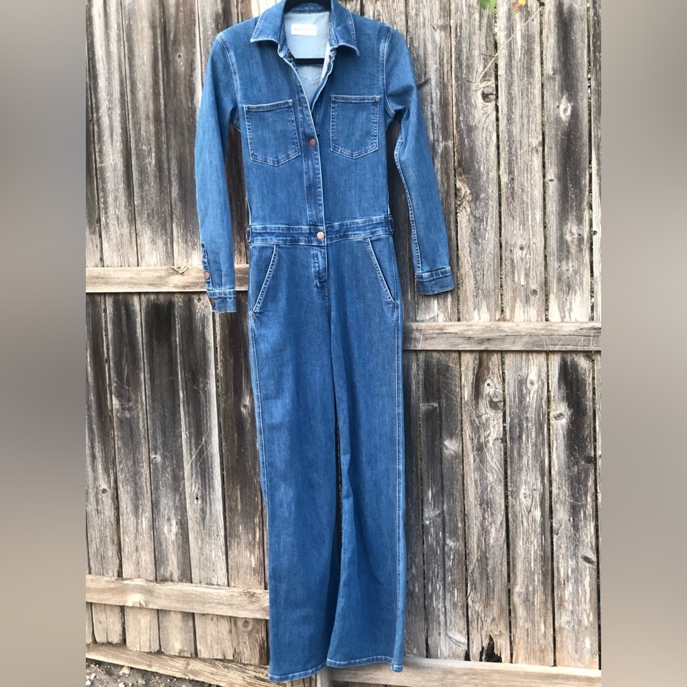 Rivet. Utility Blue Denim Women's Jumpsuit SZ Small
